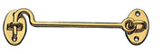 BL GANCIO FERMAFINESTRA OTTONE LUCIDO  60 MM- 6,0 blister