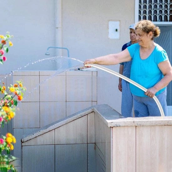 Serpentino a Livello 2 Pollici con Montaggio a Viti in Alluminio e Interruttore di Connettore Rapido - 20m, Serpentina per Pompaggio Acquedotto Irrigazione - Adatto per Abitazioni, Agricoltura e Giardino Trasferimento Acqua