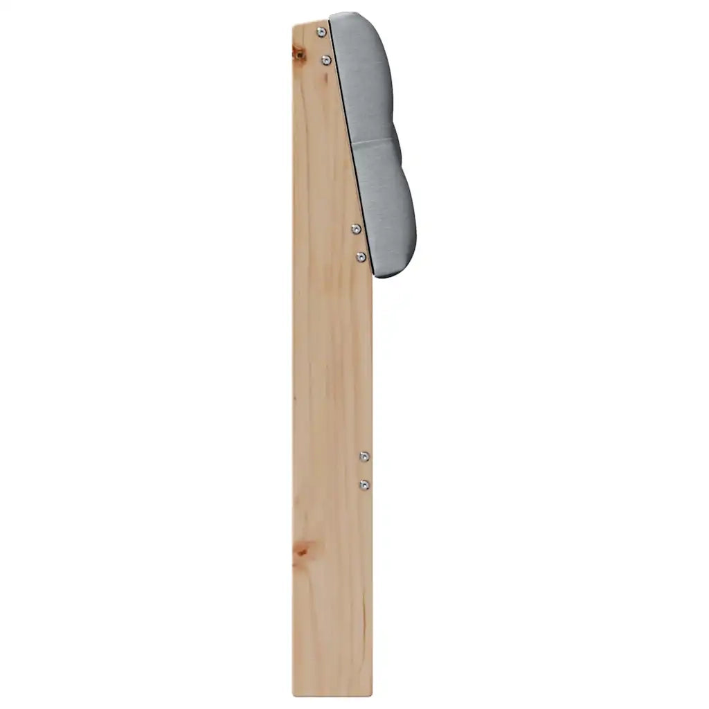 Testiera imbottita-Testiera con Cuscini-Testata Grigio chiaro 90 cm Pino massello 897710