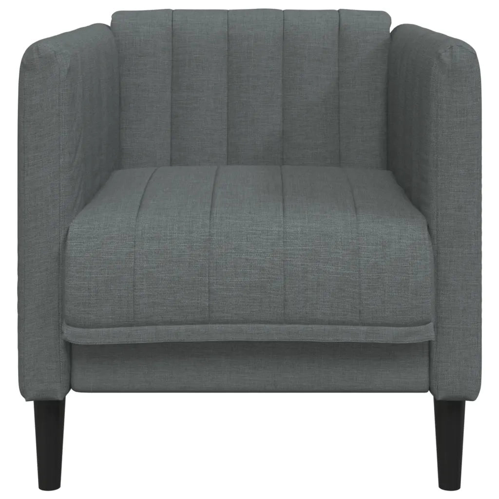 Poltrona Grigio Scuro in Tessuto 372596