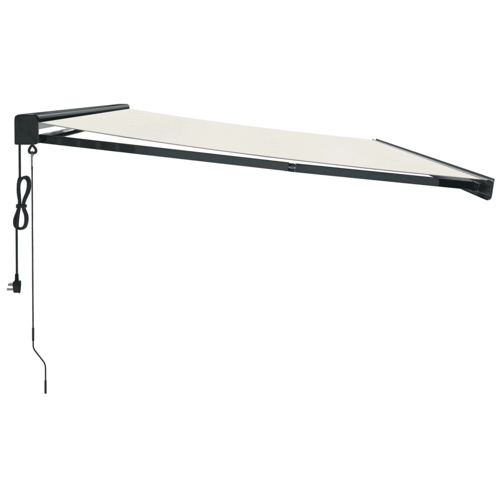 Tenda da Sole Retrattile Crema 5x3 m in Tessuto e Alluminio 3154605