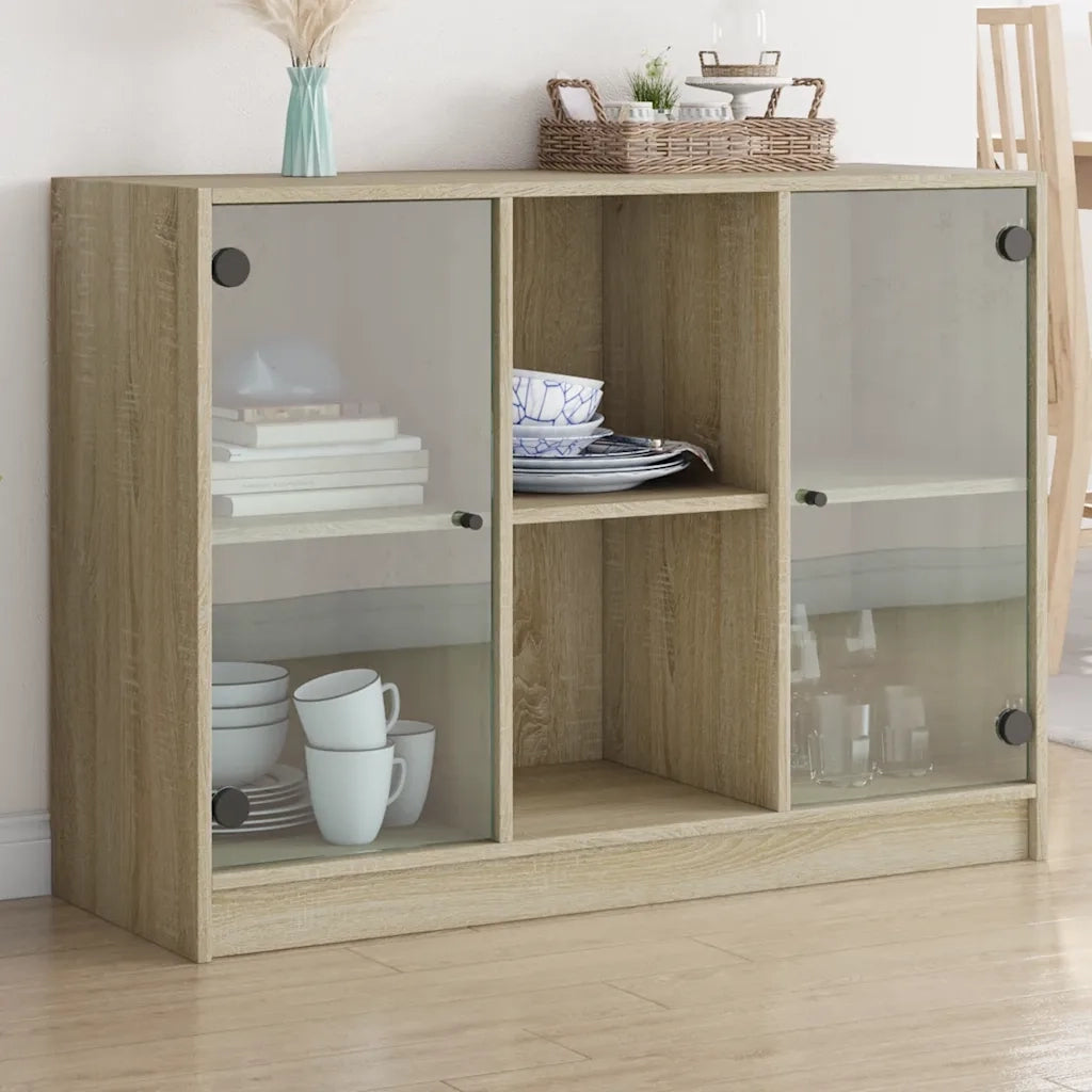 Credenza Rovere Sonoma 102x37x75,5 cm in Legno Multistrato 3295873