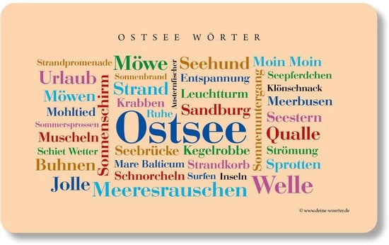 Tavolo da colazione con lettere Oostzee