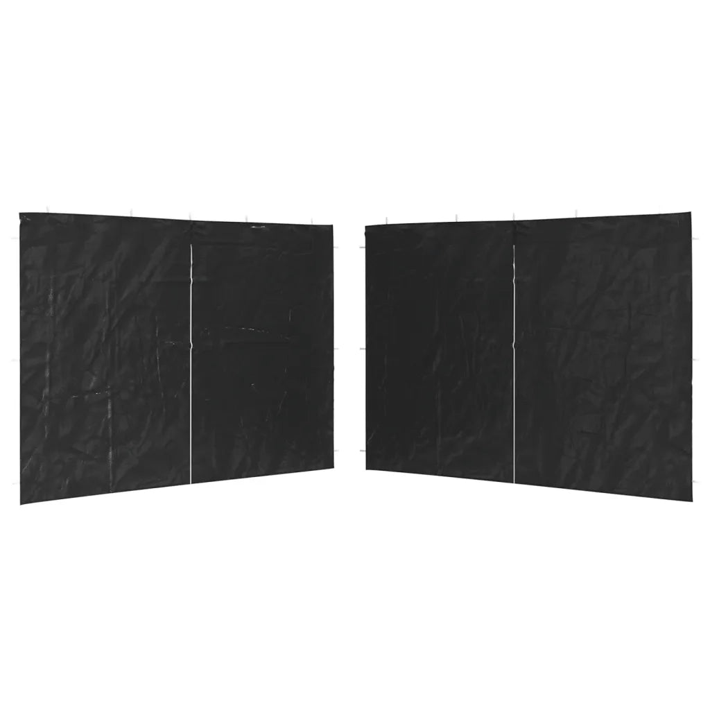 Parete per Tendostruttura in PE  2 pz con Cerniera Antracite 45118