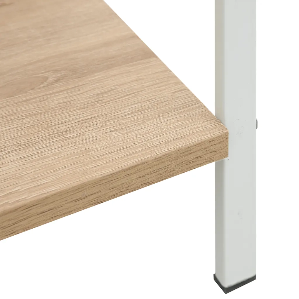 Scaffale Libri 4 Ripiani Rovere 60x27,6x124,5 Legno Multistrato 288225
