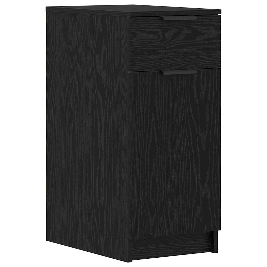 vidaXL Scrivania Rovere nero 133 x 50 x 75 cm Legno multistrato
