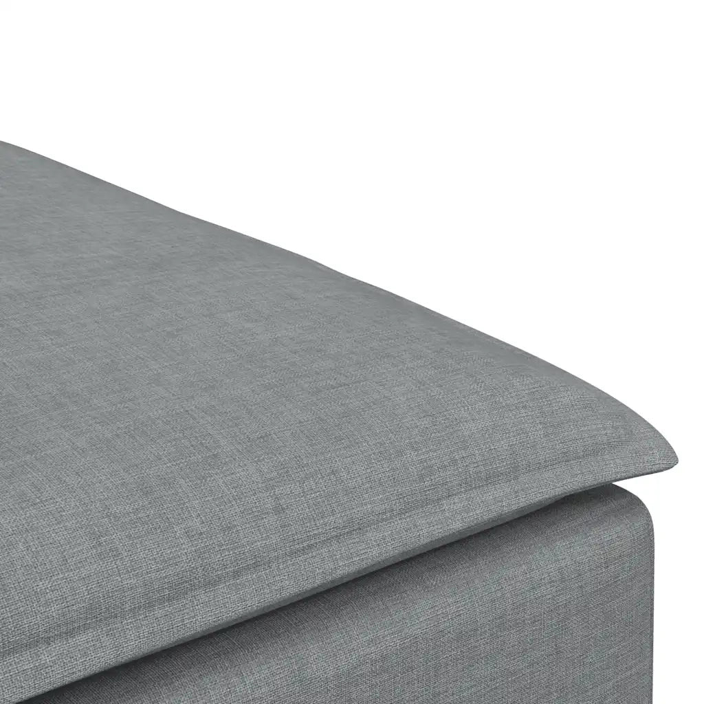 Divano componibile-Divano Modulare Poggiapiedi Modulo Grigio Chiaro 100x100x48 cm