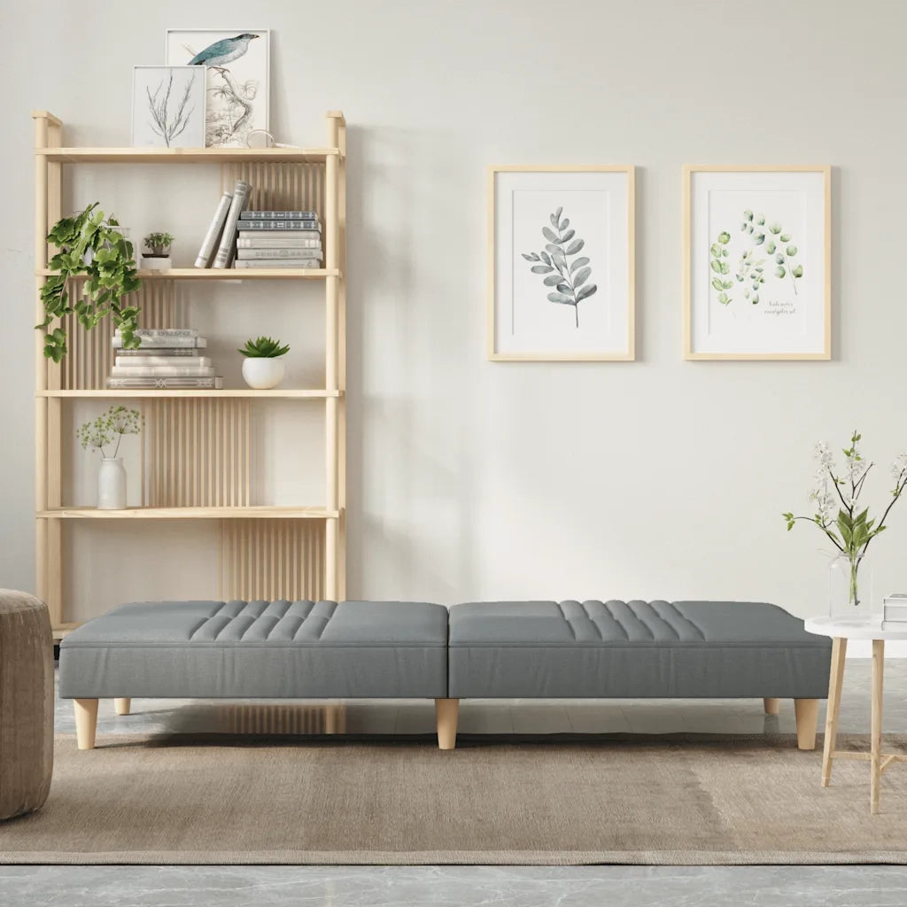 Divano letto-Sofa Letto-Daybed Grigio Chiaro in Tessuto 634030