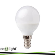 LAMPADA SFERA OPALE LED 7W E14 L/CALDA