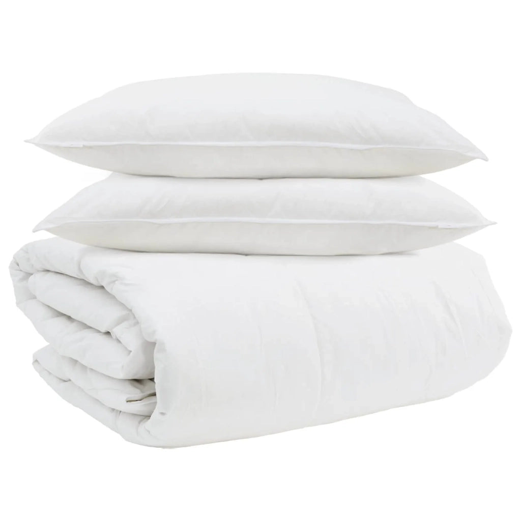 Set di Piumoni con cuscino 3 pcs Bianco Piuma d'anatra 3377170