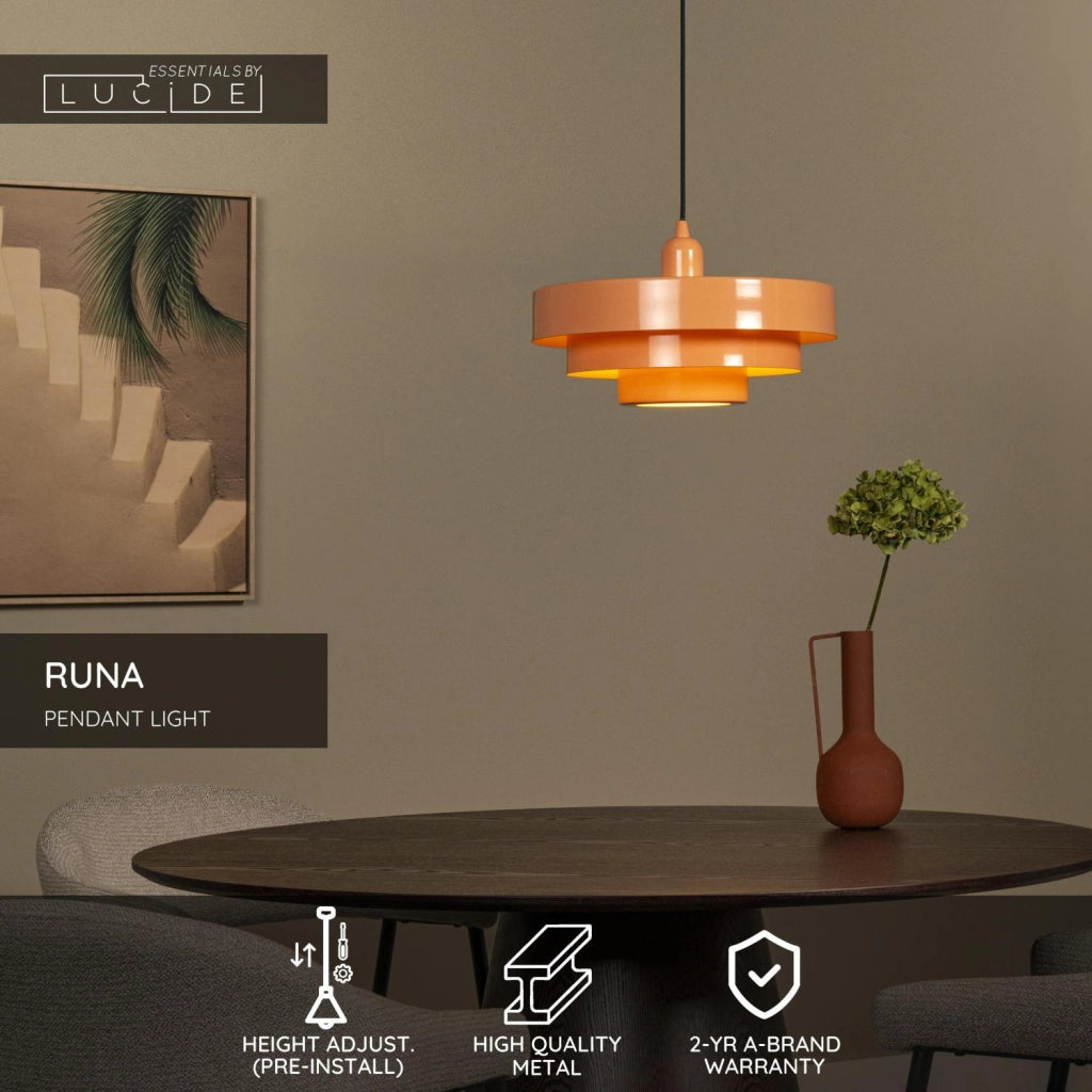 Lampada sospensione RUNA rosa retro 1xE27 Lucide