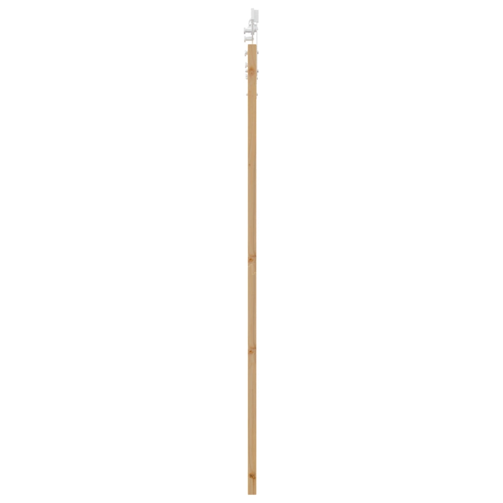 Porta Scorrevole con Set di Ferramenta 93x202 cm Legno Massello di Pino