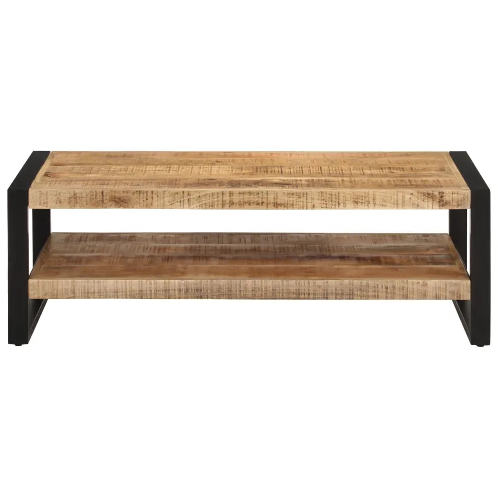 Tavolino da Salotto 120x55x40 cm in Legno Massello di Mango cod mxl 29736