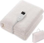 Asciugamano Elettrico con Piumino di Velluto Coral 150x80cm con Timer e 5 Impostazioni di Temperatura