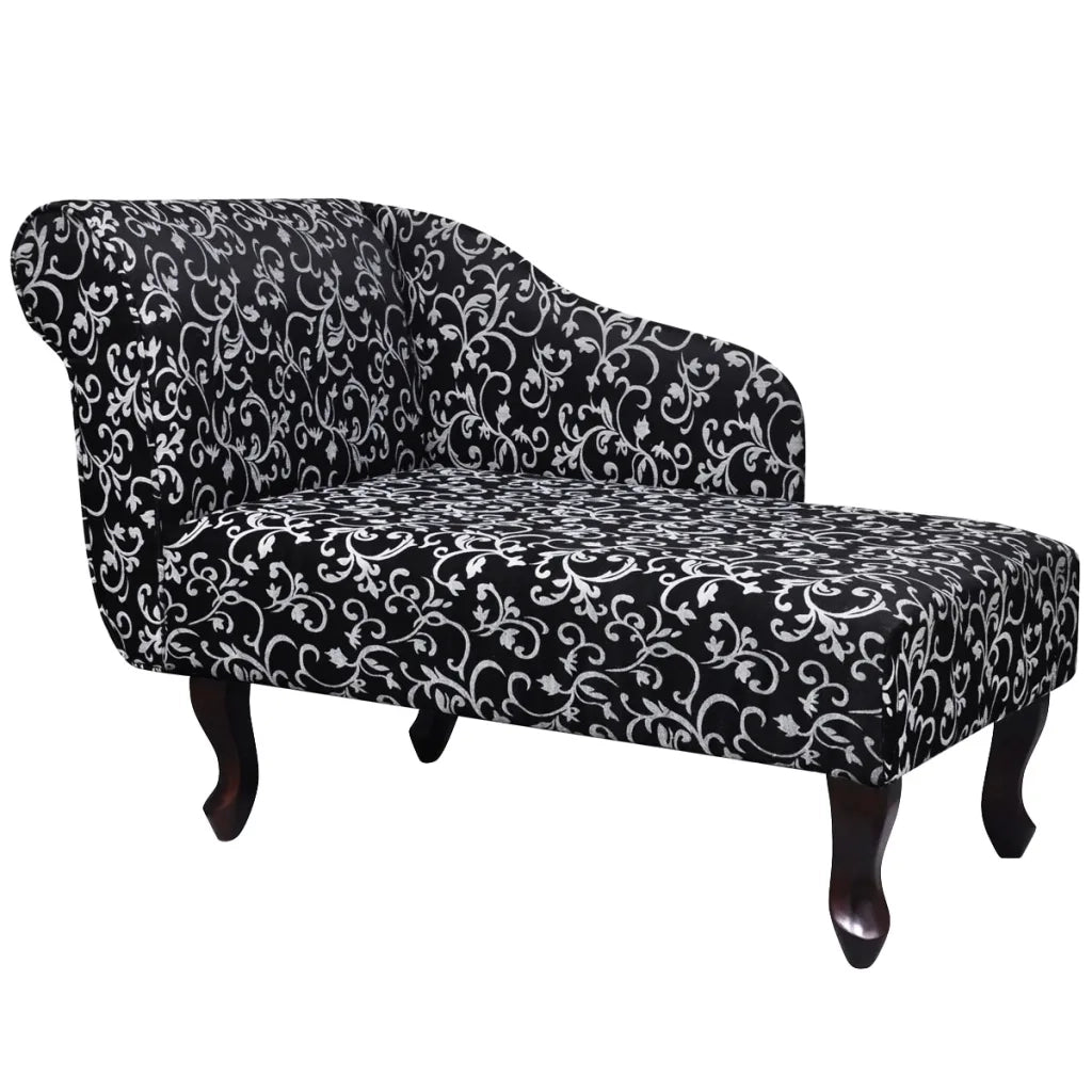 Sedia a Sdraio Nera e Bianca in Tessuto cod mxl 68931