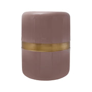 Tavolino Art Deco 450 in metallo rosa antico e oro