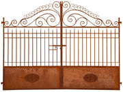 Biscottini CANCELLO IN FERRO L320XPR7XH245 CM battuto forgiato mano. Offerta Speciale