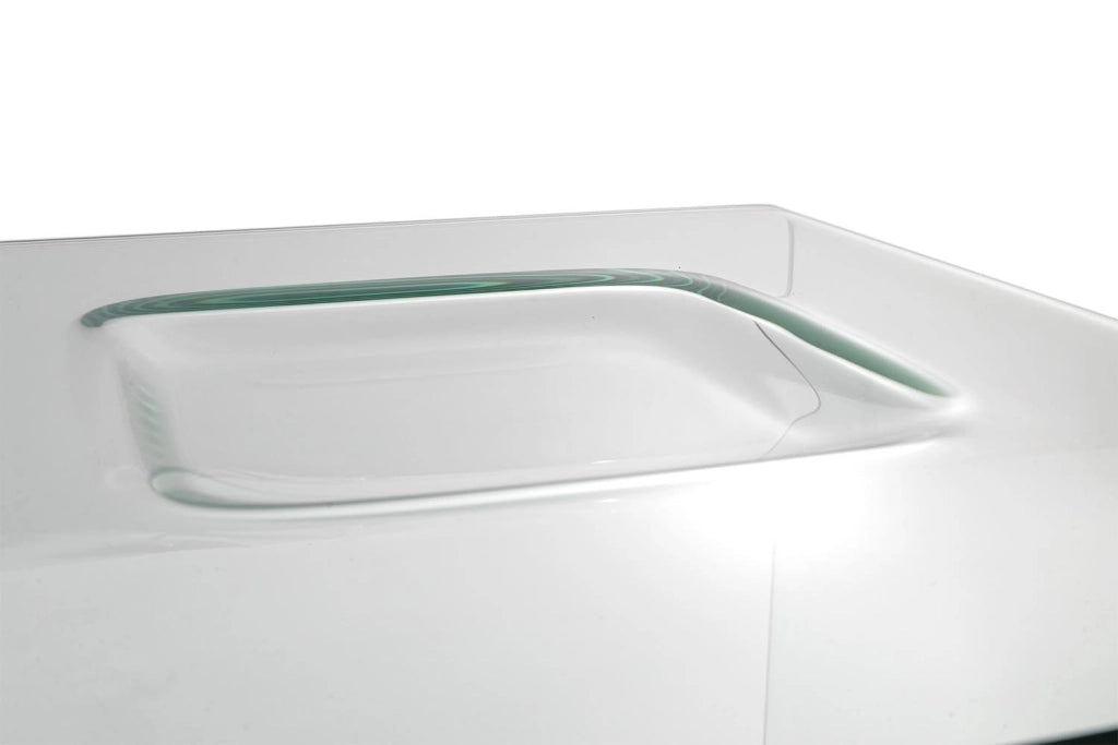 Tavolino Rettangolare in Vetro 120x60x42cm TFT Glass Trasparente