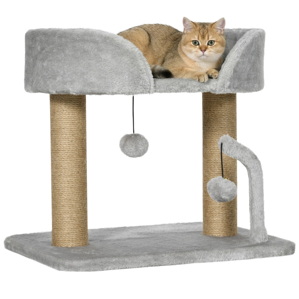 Albero per Gatti con Tiragraffi ¨C Zephmum ¨C 48x38x42 cm Grigio