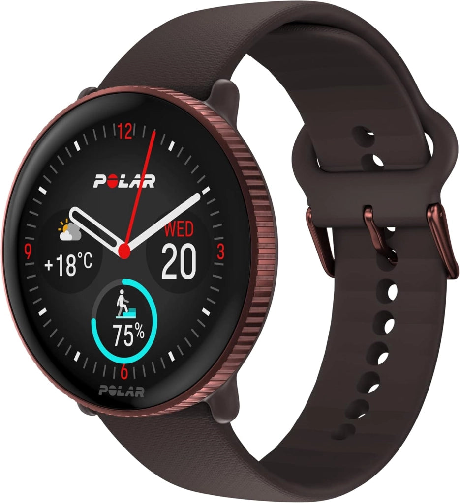 Polar Smartwatch con GPS per Fitness e Benessere, analisi del Sonno, Display AMOLED, Activity Tracker 24/7, allenamenti Personalizzati e Guida vocale in Tempo Reale, Night Black, S-L, Ignite 3