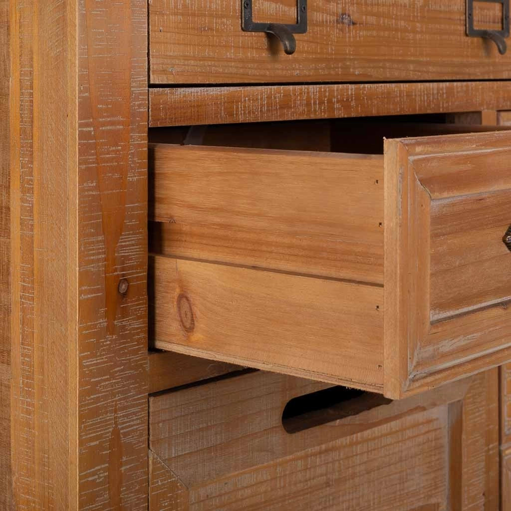 Cassettiera in legno 80x37x155h cm