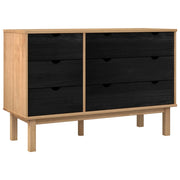 Mobile con Cassetti con cassetto OTTA Nero 111 x 43 x 73,5 cm CFW6783584