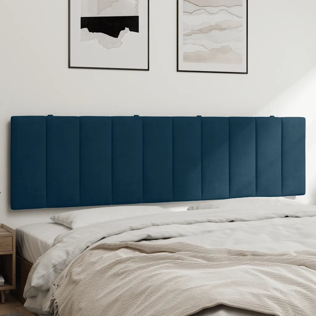 Cuscino Testiera Hanko Blu 180 cm in Velluto CFW7592920