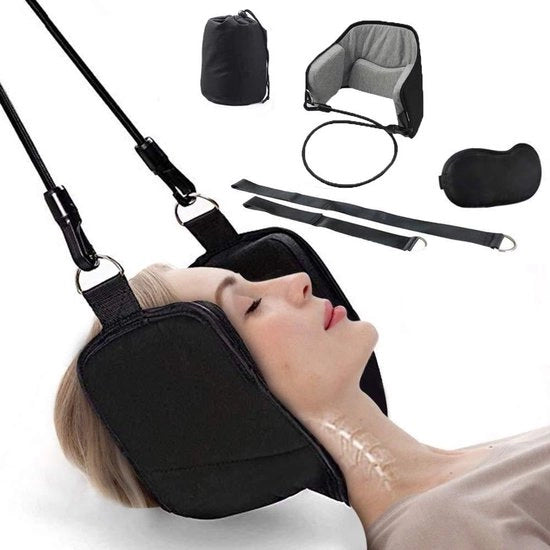 Cuscino per il collo per il sollievo dal dolore e la terapia fisica - Dispositivo di trazione cervicale portatile