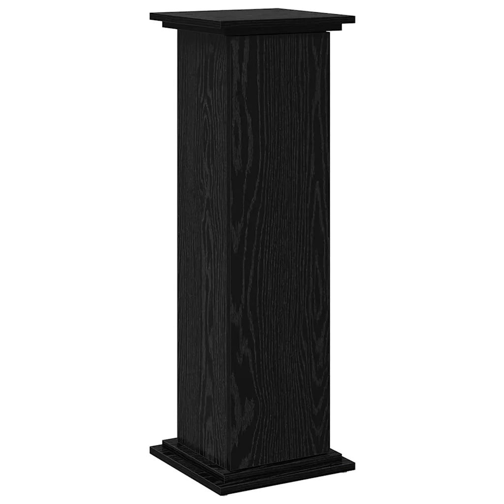 Supporto di esposizione con porta Rovere Nero 31 x 30 x 90 cm 869245