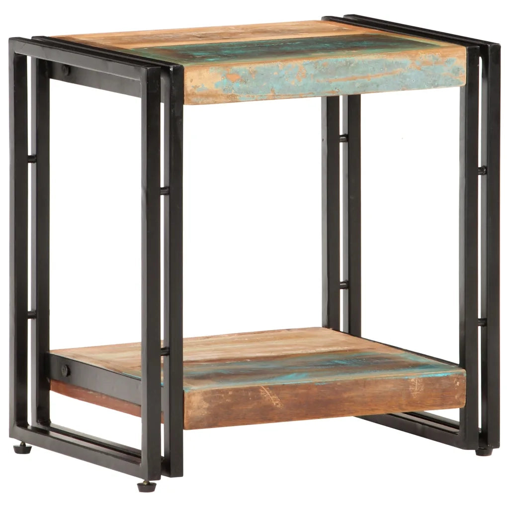 Tavolino Laterale 40x30x40 cm in Legno Massello di Recupero cod mxl 29799
