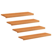 Tappeti per scale 4 pz 100 x 30 x 2 cm Marrone Chiaro 3446205