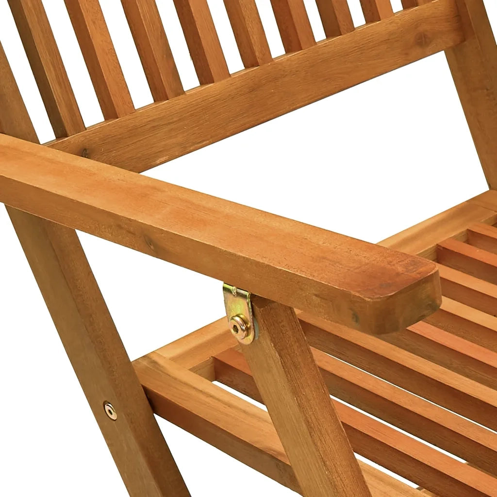 Set da Pranzo per Giardino 5 pz | Set Salotto da Giardino in Legno Massello di Acacia