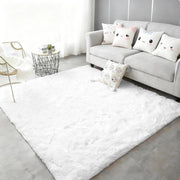 Tappeto Pluizioso Bianco per Sala e Camera da Letto
