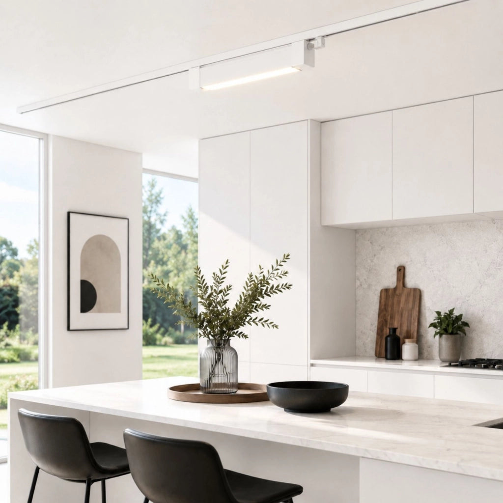 Faro Led Binario Monofase, Bianco Lineare 61cm 28W 2800lm 120° Orientabile, Disponibili 3000K 4000K (Bianco Neutro 4000K)
