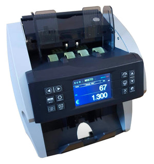 Contabanconote e Rilevatore di Banconote False MBS-1800N Bianco