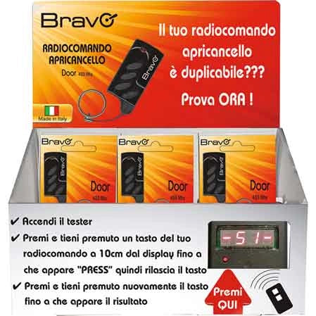ESPOSITORE RADIOCOMANDI 'DOOR' CON TESTER 22 Pezzi - BRAVO