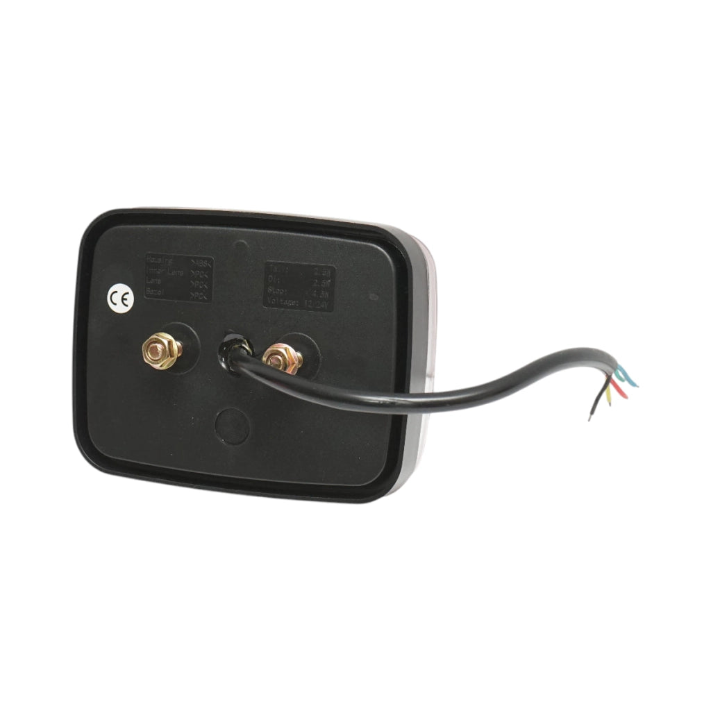 Luce freno posteriore rettangolare LED 12V/24V universale 125x95x35mm Breckner Germany