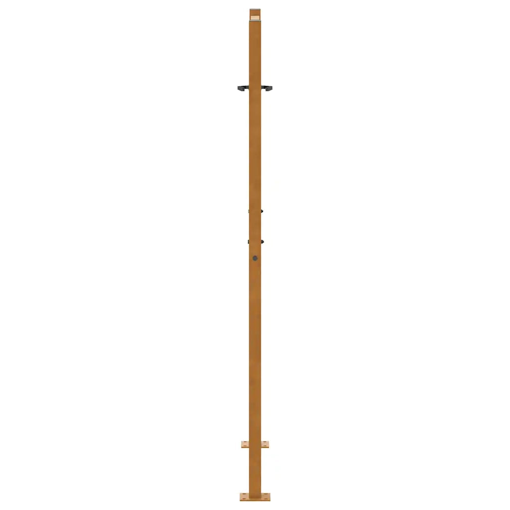 Cancello da Giardino 105x155 cm Acciaio Corten Design Leggero