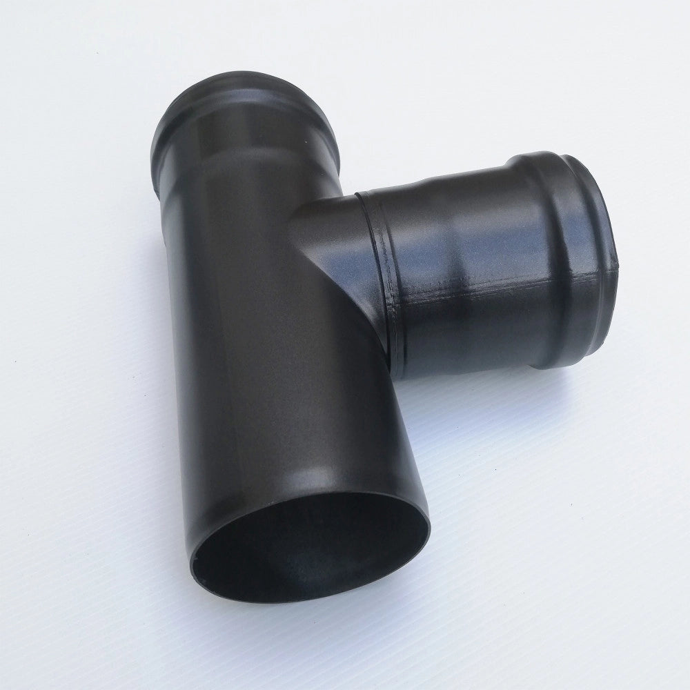 Raccordo a t 90° braga mf codino f nero pellet da 80mm