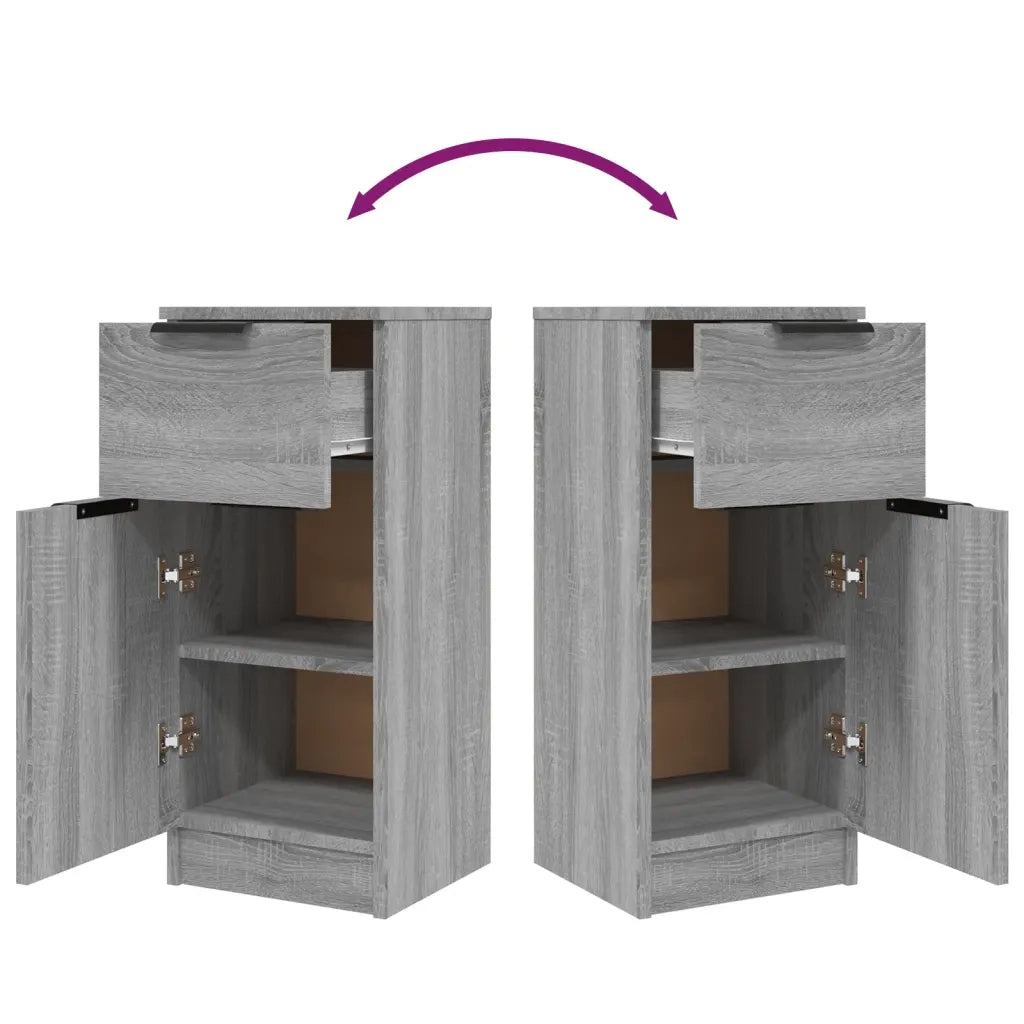 Credenza Grigio Sonoma 30x30x70 cm in Legno Multistrato 817002