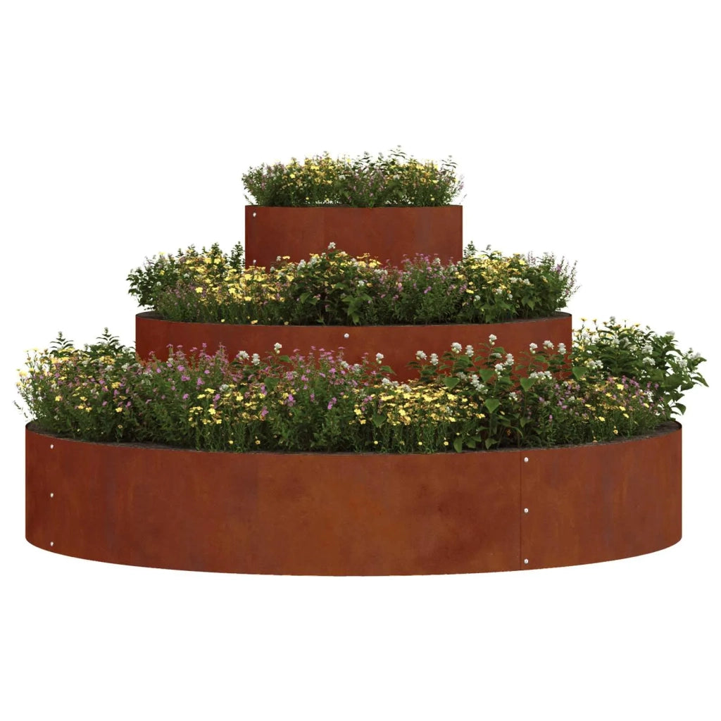 Vaso da giardino Marrone 120 x 120 x 20 cm 873661