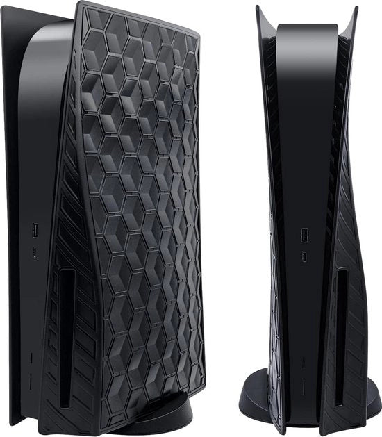 Copricapo Premium per PS5 Disk Edition - Copertura per Console - Copricapo di Alta Qualità - Piatto di Copertura - Piastre - Accessori per Giochi per PS5 - Nero Hive