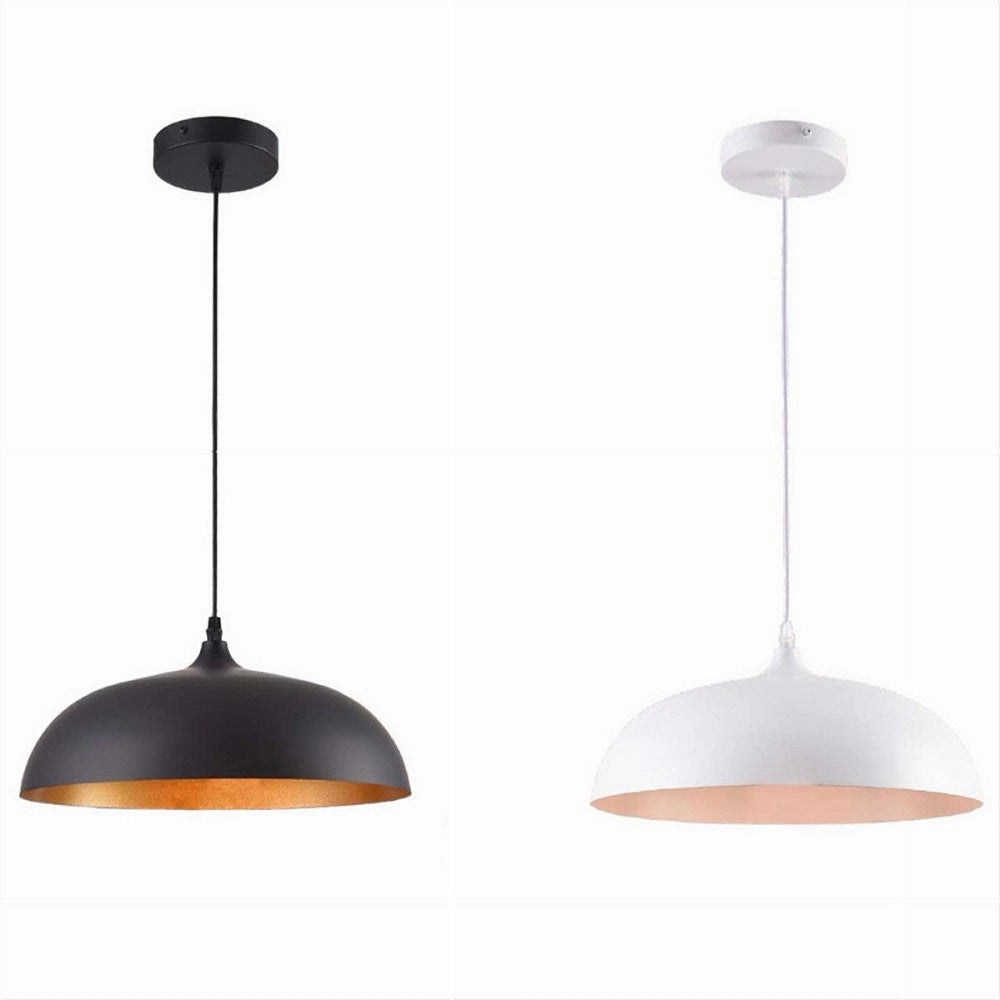 Trade Shop - Lampadario A Sospensione Stile Contemporaneo In Metallo Pendente A Cupola E27 B91 -