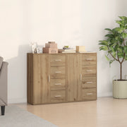 Credenze 2 pcs Rovere Artigianale 60x31x84 cm Legno Ingegnerizzato