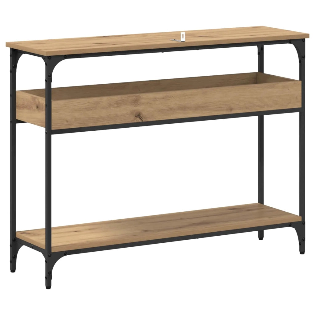 Tavolo consolle rovere artigianale 100 x 29 x 75 cm 883523