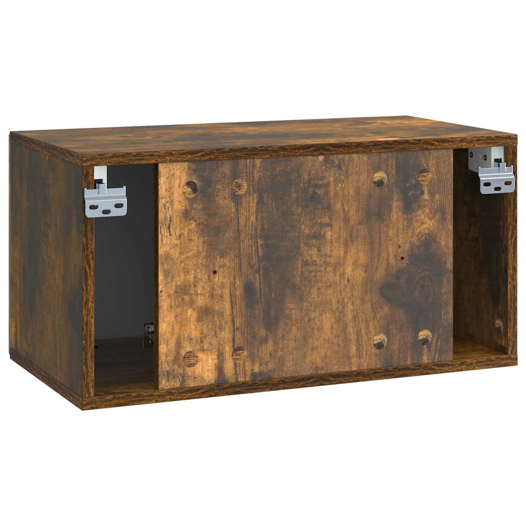 Mobile Porta TV da Muro Rovere Fumo 59,5 x 31 x 30 cm