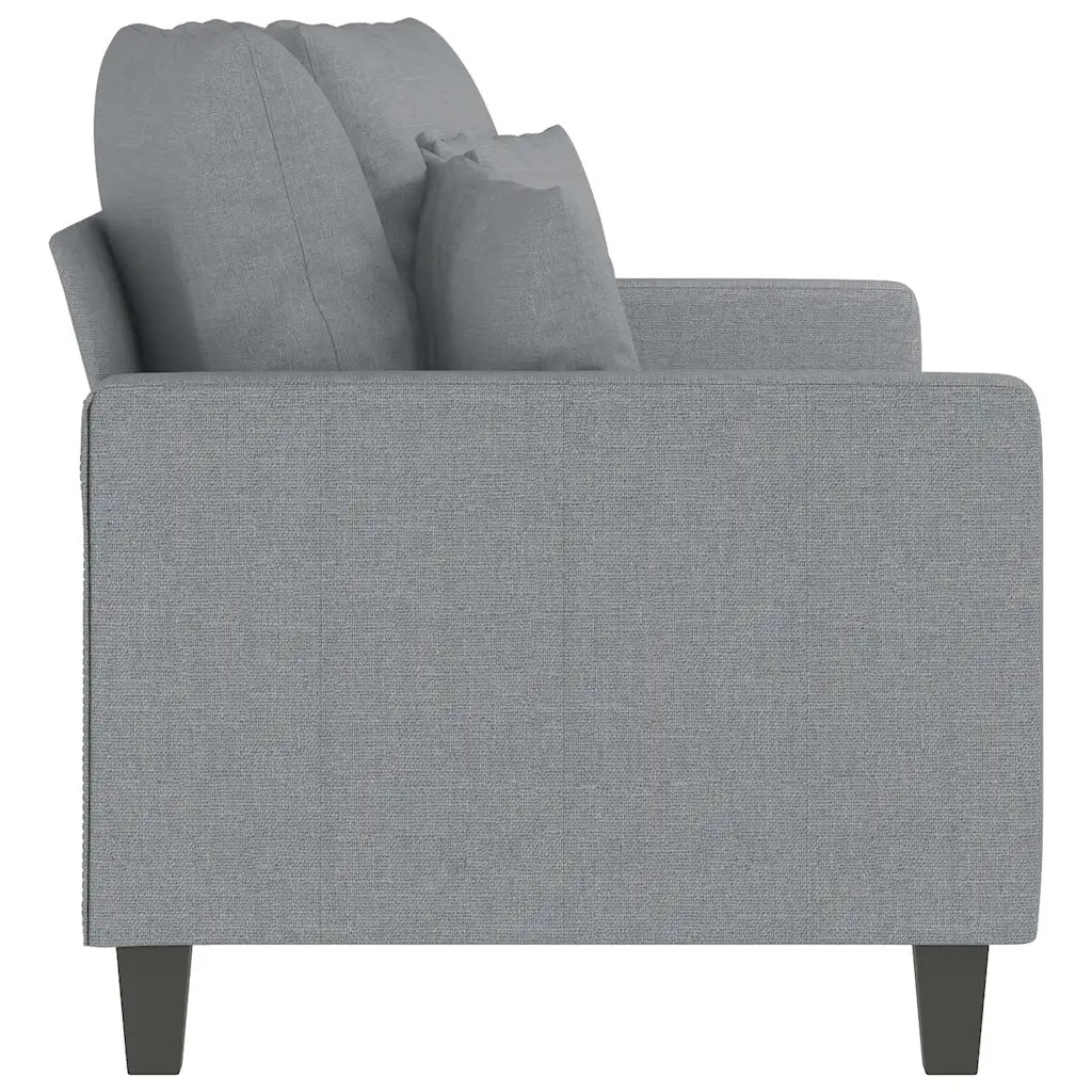 Divano | Divano da soggiorno | Sofa a 2 Posti Grigio Chiaro 140 cm in Tessuto