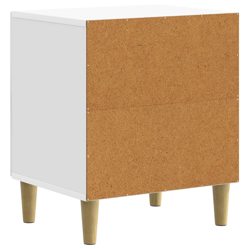 Armadio da Notte 2 pcs Bianco Lucido 43 x 34,5 x 50 cm 894574