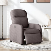 Poltrona Elettrica Reclinabile Marrone Scuro in Tessuto 3302957