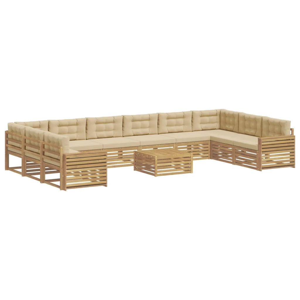 Set divani Legno di Acacia Massello 3391283